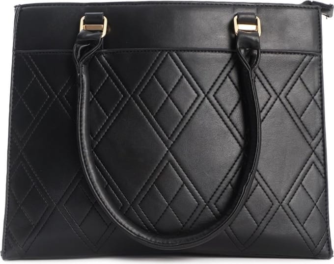 Tas Dames - PU Kunstleer - 35x30x11 cm - Zwart