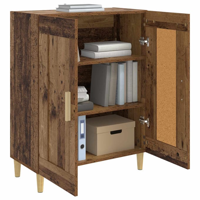vidaXL - Dressoir - Oud - hout - 69,5 - x - 34 - x - 90 - cm - Bewerkt - hout