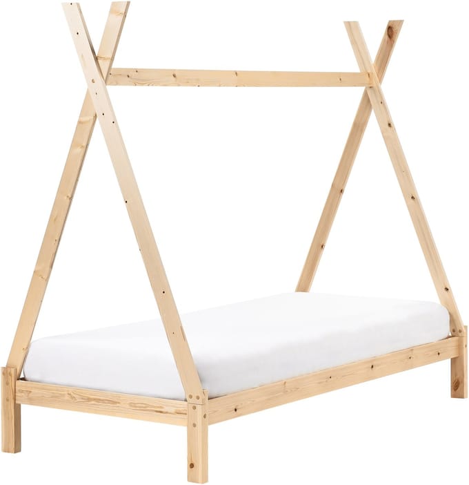 DEVAY - Kinderbed - Lichtbruin - 90 x 200 cm - Grenenhout