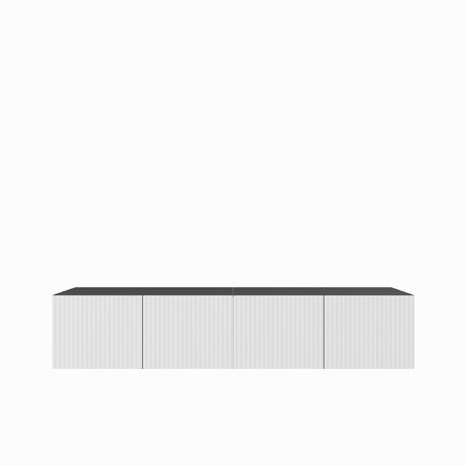 TV-kast Noe 200 (2x100) cm (zwart + wit)