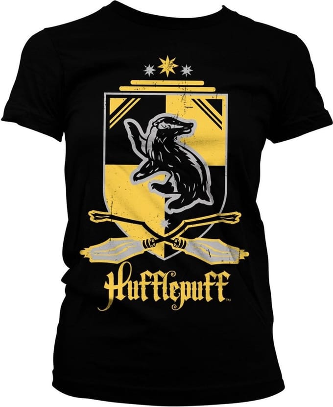Harry Potter Dames Tshirt -M- Hufflepuff Zwart