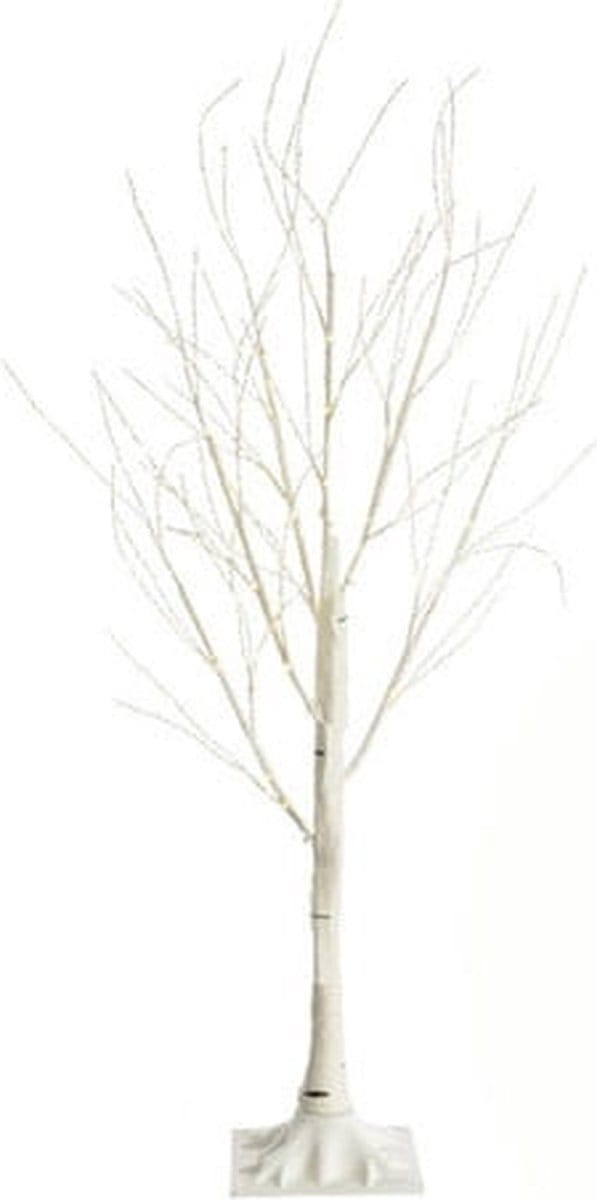 Kunstboom met verlichting - Berkenboom - 150 cm - 120 LEDS - Koel wit licht