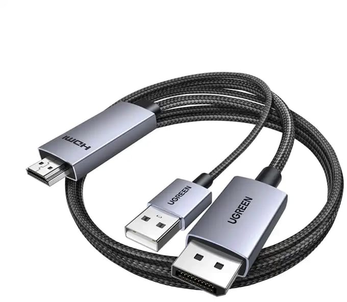 Ugreen Hd169 4K 60Hz Displayport Hdmi-Kabel 2 M (Zwart)
