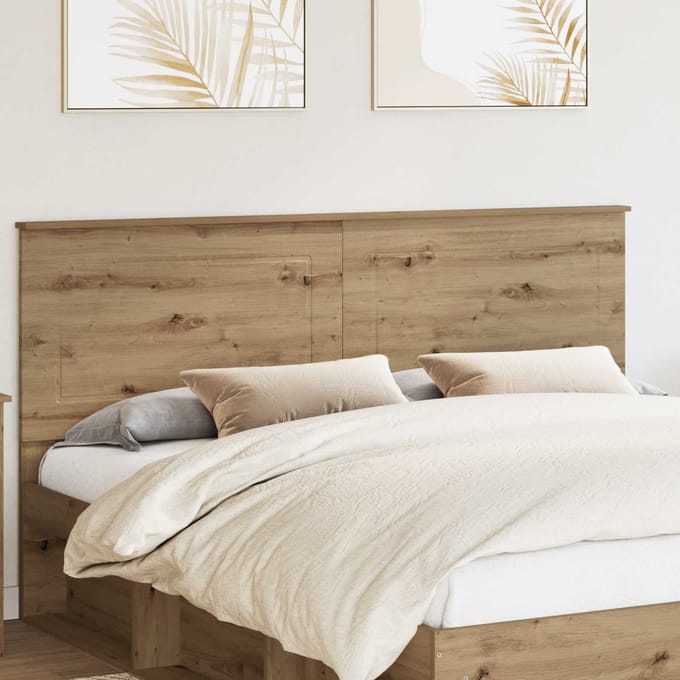 vidaXL - Hoofdbord - Artisan - Eik - Geconstrueerd - hout