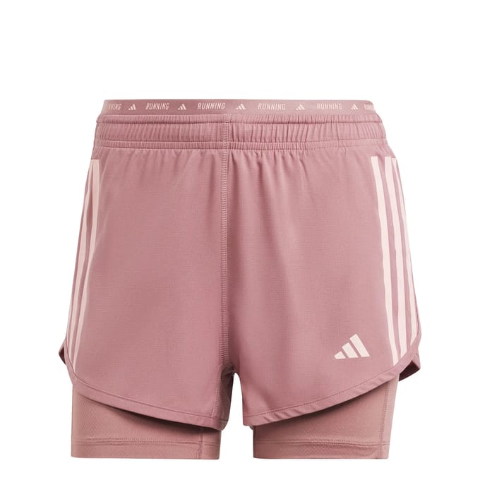 Dames 2-in-1 shorts adidas Own the Run 3-Stripes