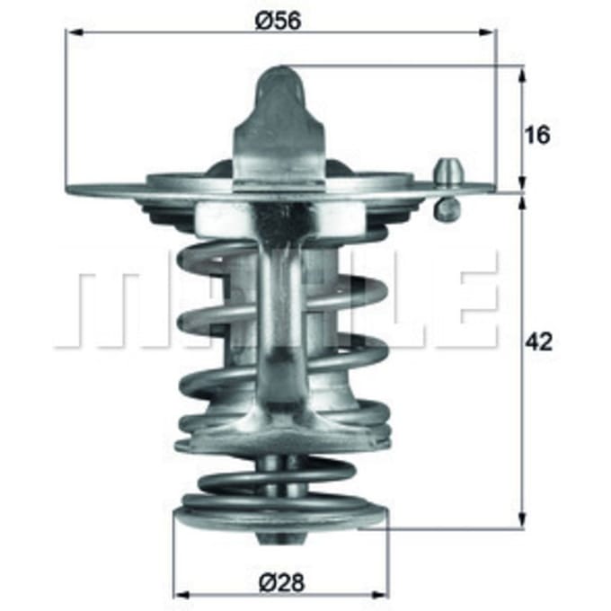 Thermostaat, koelvloeistof MAHLE TX 83 76D