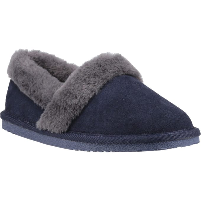 Hush Puppies Ariel Suède Dames Navy Slippers