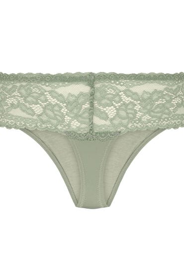 Hunkemöller Dames Lingerie Boxerstring Florence - Groen - maat M