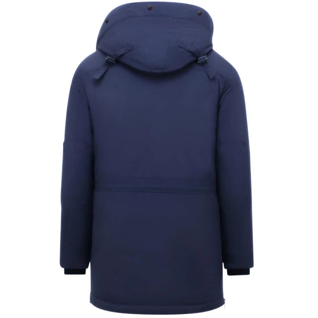 Gewatteerde Jassen - Winterjassen Heren Lang - Parka Heren Winterjas - 891 - Blauwe Jas