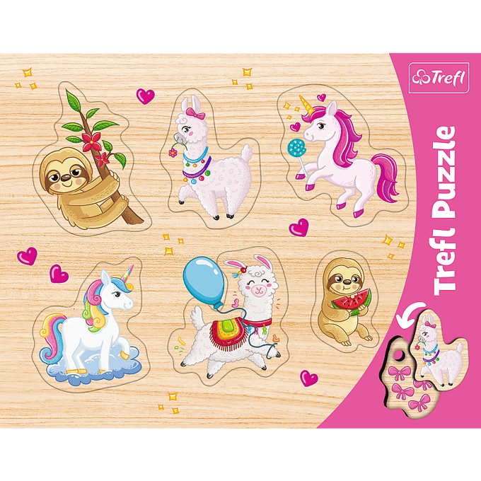 Trefl Shape Puzzles 2 Pieces Animal Themes