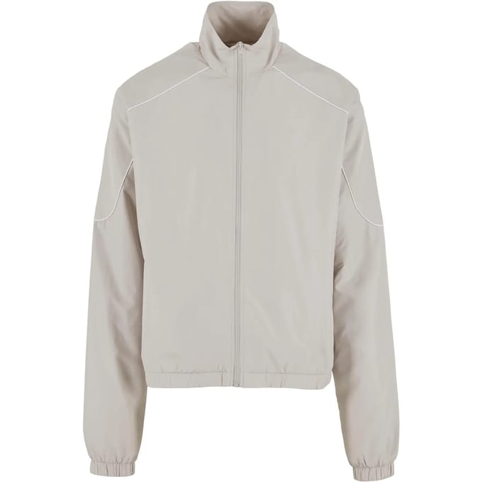 Urban Classics - Piped Panel Trainings jacket - S - Grijs