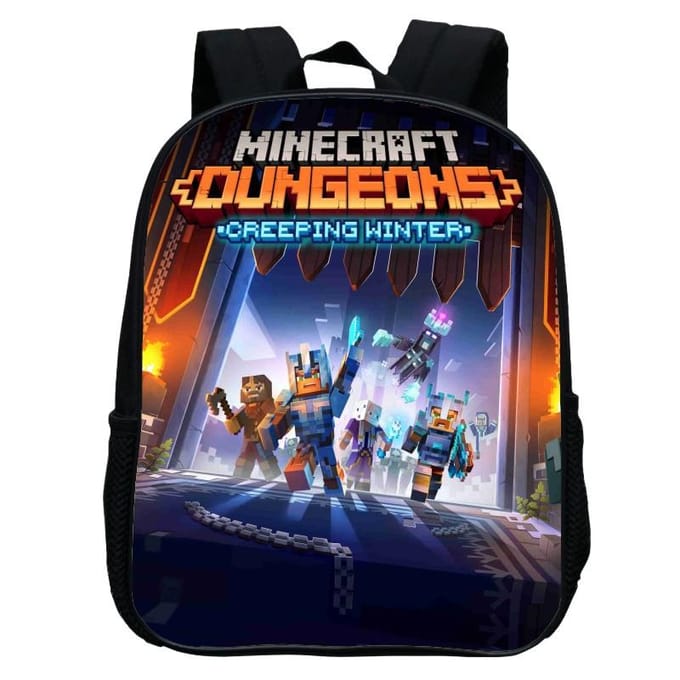 Bedrukte Kleuterschooltas, Cartoon Minecraft 12-Inch Rugzak, Licht En Casual 12inch backpack