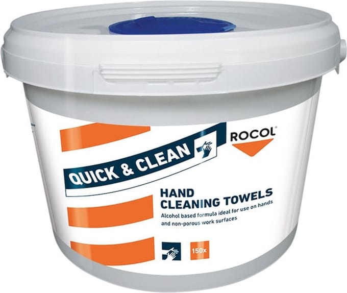 ROCOL 34200 QUICK & CLEAN Hand Cleaning Towels (Tub 150)