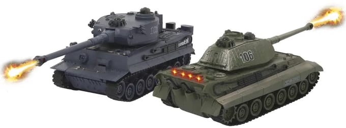 Jamara RC Panzer Tiger Battle Set 1:28 - Radiografisch bestuurbare tank.