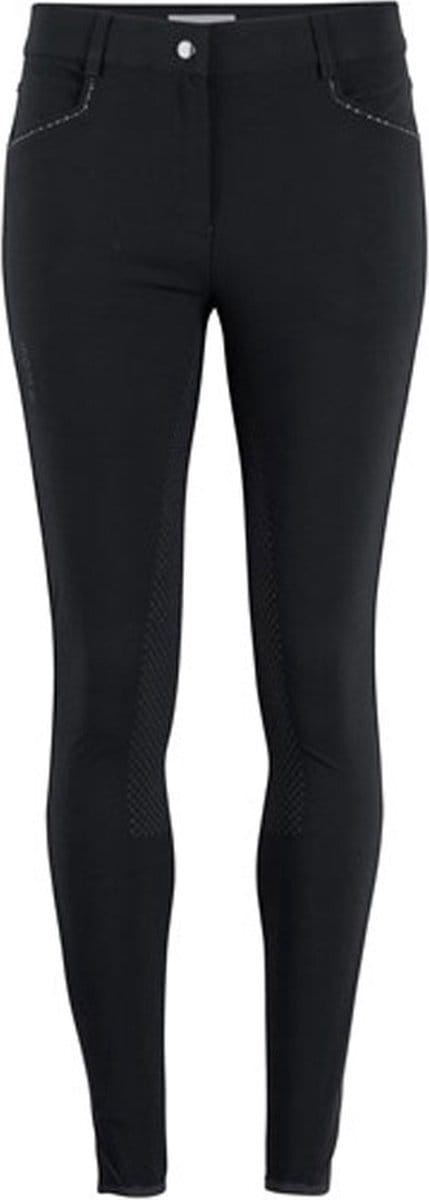 Montar Rijbroek Bling Full Grip Kids Zwart - 176