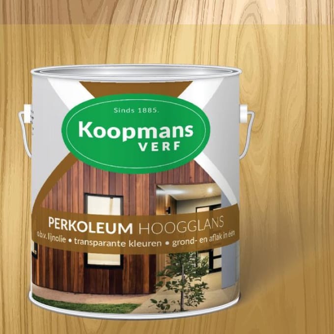 Koopmans Perkoleum Beits Licht Eiken 232 Transparant Hoogglans 2,5 liter