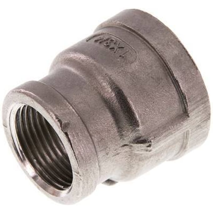 Rp 1'' x Rp 3/4'' RVS Ronde Sok 16 Bar