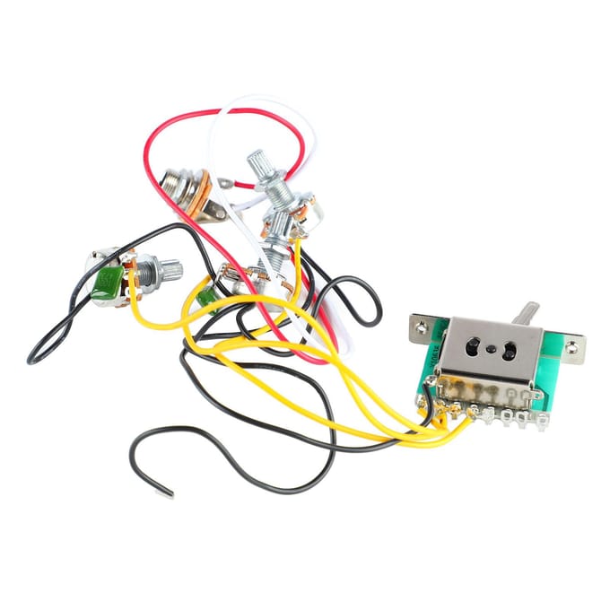 Gitaar Circuit Bedrading Accessoire 5-Weg Jack Schakelaar Gitaar Volume Toon Regeling Bedradingsset gray