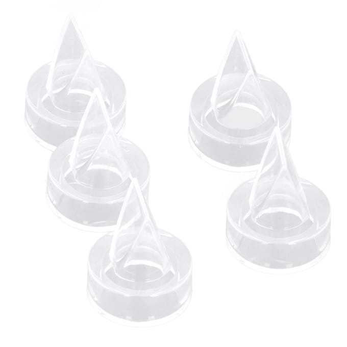5-delige Eendenbekklep Vervangingskit Voedselkwaliteit Siliconen Baby Pomp Klep voor Moeder Baby Accessoires white