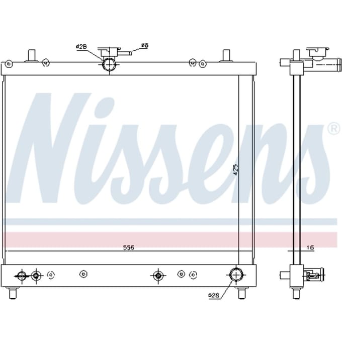 Radiator NISSENS 617402