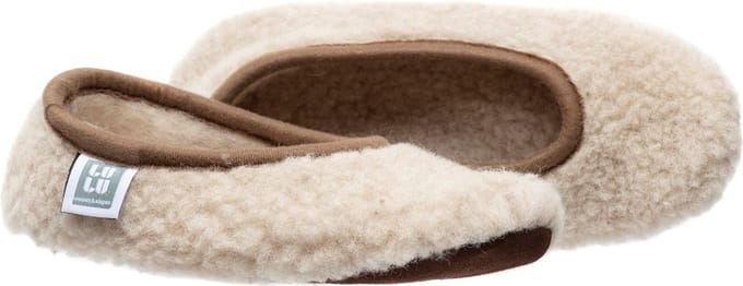 LuLu - Wollen Ballerina Sloffen- Creme- maat 38