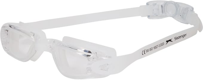 Slazenger Duikbril-Zwembril met UV-bescherming kleur blanco-wit + luxe bewaardoos