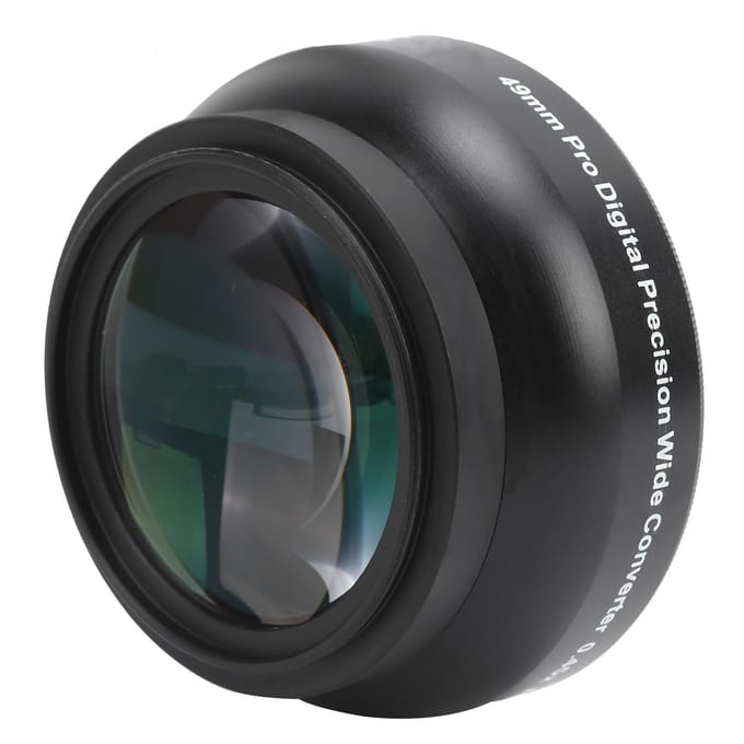 Optisch Glas 0.45x Groothoek Zwart Extra Lens voor 49mm Camera Lens62mm Filter black