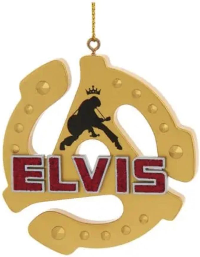 Kurt S. Adler - Elvis Presley 45 Adapter Ornament 7,5cm