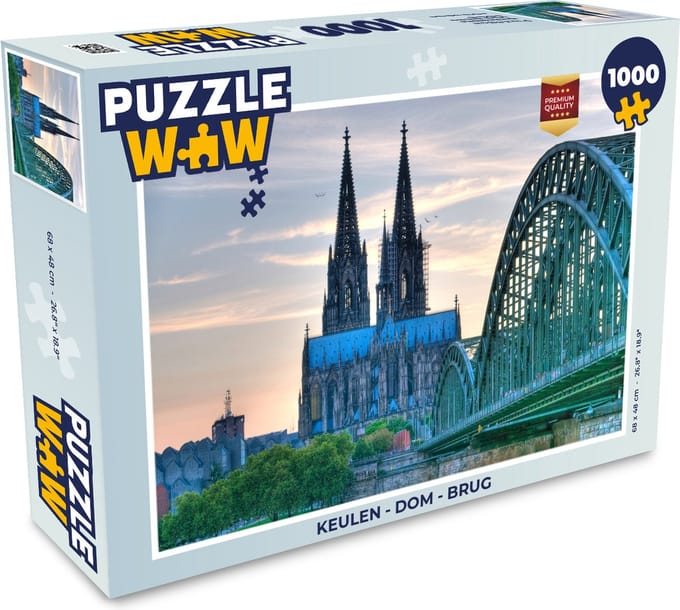 Puzzel Keulen - Dom - Brug - Legpuzzel - Puzzel 1000 stukjes volwassenen