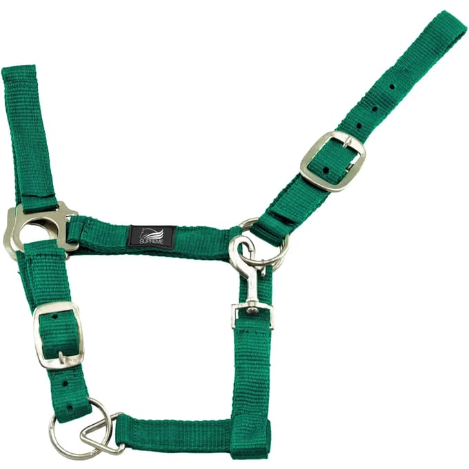 Nylon halster voor paard met dubbele aanpassing Supreme