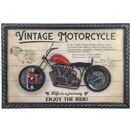 Klokken Signes Grimalt Motorfiets Wandklok Ornament