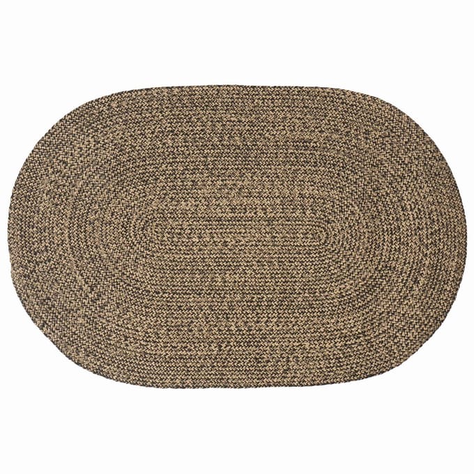 vidaXL Vloerkleden Zwart 100 x 152 cm Jute