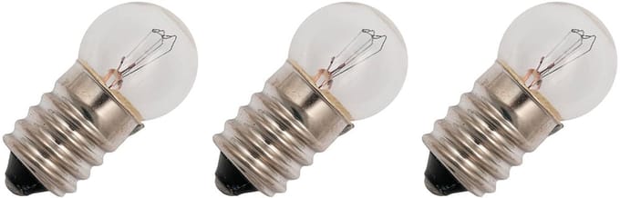 Signaallamp E14 130V 3W - 23 mAh - 3 stuks - G18 Gloeilamp Ø18mm - 35mm - 2500K - Dimbaar