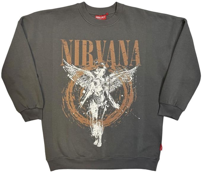 Nirvana - In Utero Angel Circle Sweater/trui - M - Grijs