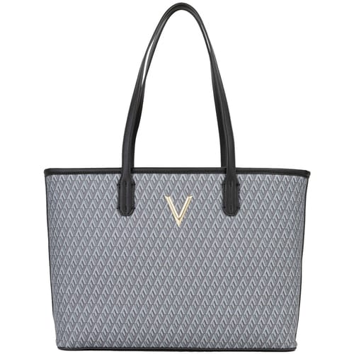 VALENTINO shopper schoudertas Queen Re Shopping Bag Nero / Multicolor donkergrijs