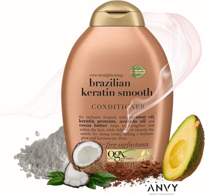 Ogx Ever Straightening+ Braziliaanse Keratine Gladmakende Conditioner 385