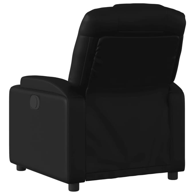 vidaXL - Relaxfauteuil - zwart - kunstleer