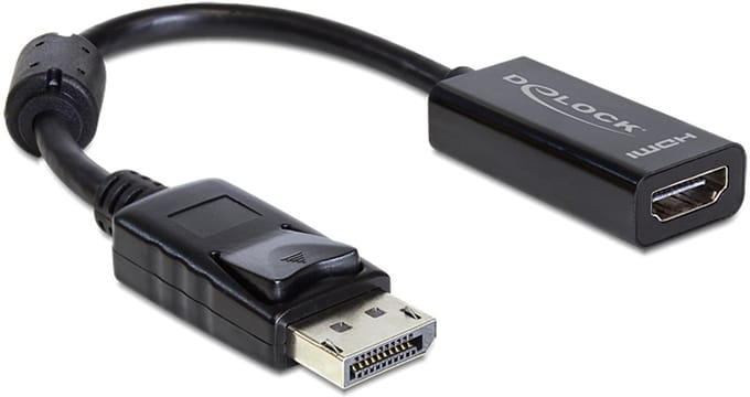 DeLOCK  Adapter Displayport male - HDMI female