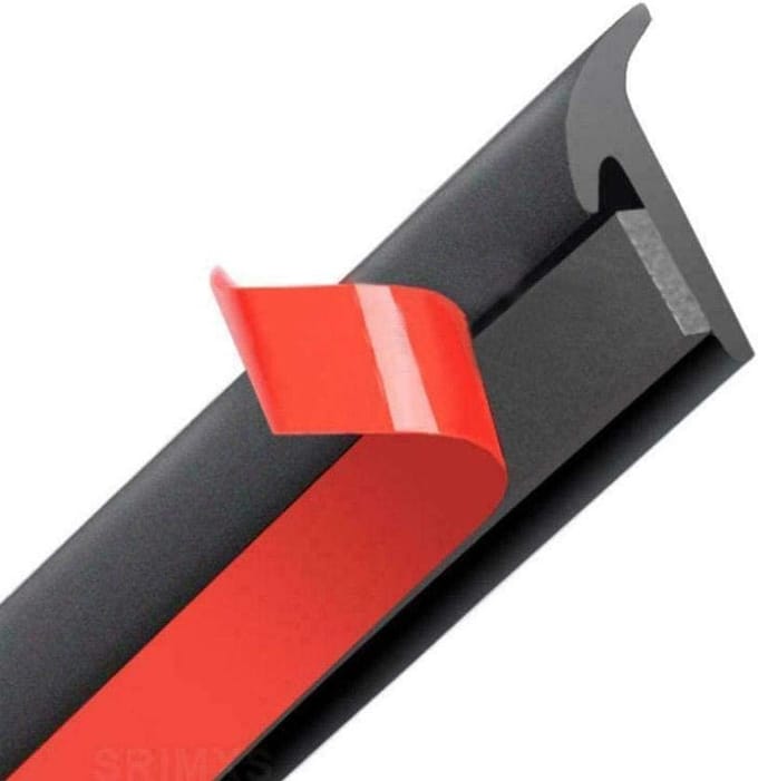 Auto Afdichtstrip - Weerstrips Rubber - Rijwindgeluid Verminderen - T-Type Ontwerp - 5 Meter - Zwart