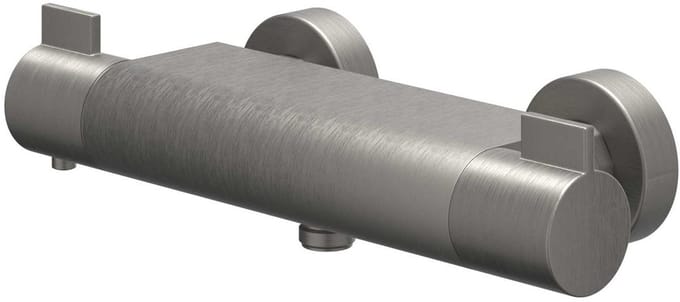 IVY Pact Douchethermostaatkraan opbouw cooltouch Geborsteld metal black PVD
