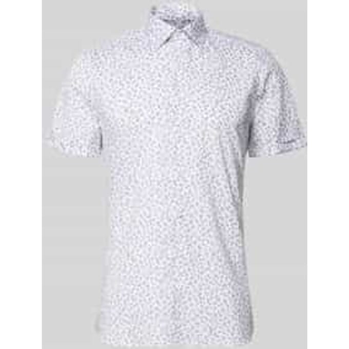 slim fit vrijetijdsoverhemd met florale all-over print