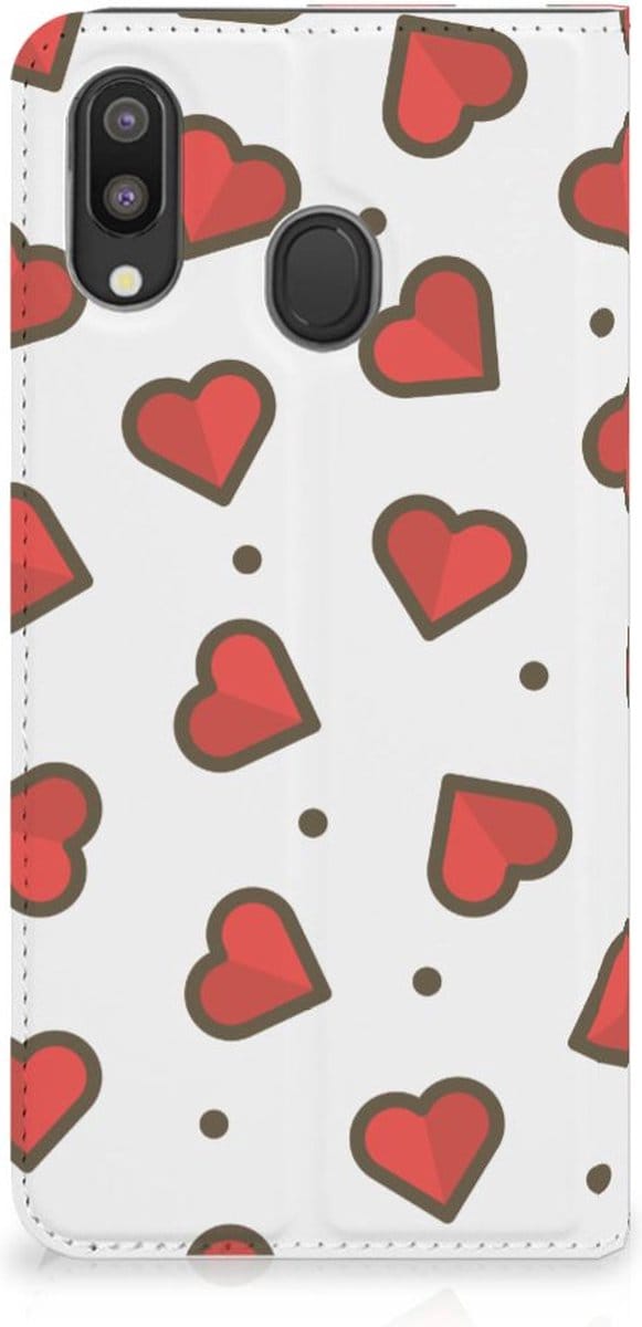 Samsung Galaxy M20 Hoesje met Magneet Hearts