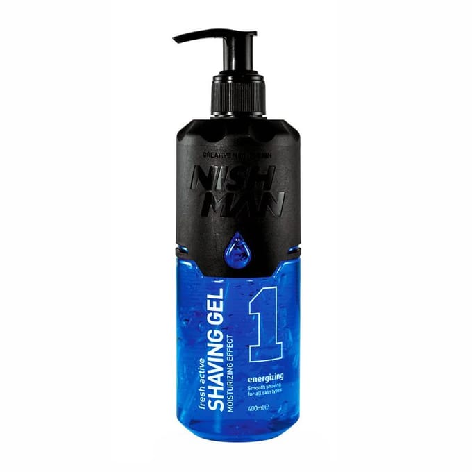 Nishman Energizing Scheergel 400 ml - Glad Scheren zonder Irritatie - Barber Kwaliteit