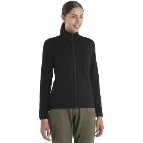 Icebreaker 560 Realfleece Elemental II Zip Jacket Women´s (Maat - L, Kleur - BLACK)