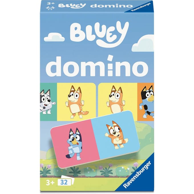 Ravensburger – Bluey Domino – Pocketspel – Vanaf 3 Jaar