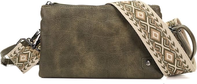 Dark green schoudertasje / crossbody Sheffield OLT12634