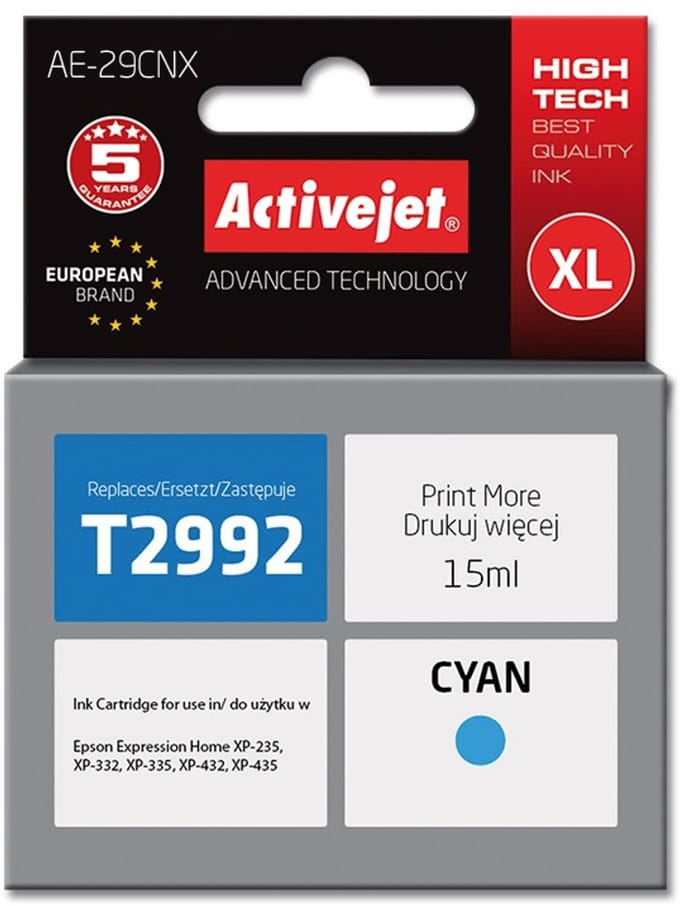 ActiveJet Supreme AE-29CNX - XL - cyan - ink cartridge (alternative for: Epson T2992)