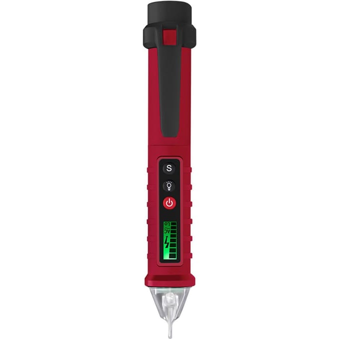 ANENG VC1010 contactloze AC-spanningstester met variabele gevoeligheid 12V-1000V dubbel bereik rood