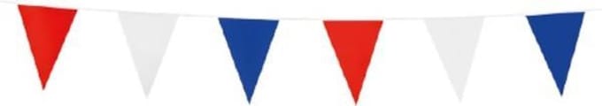 vlaggenlijn 3 m polyetheen blauw/wit/rood