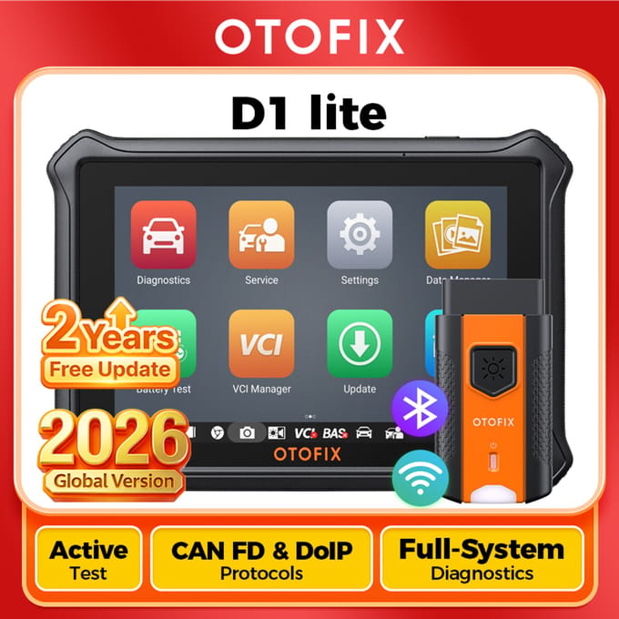Automotive OBD2 Scanner OTOFIX D1 Lite 2 jaar update bidirectionele controle alle systeemdiagnostische scan tool FCA SGW CAN FD & DoIP
